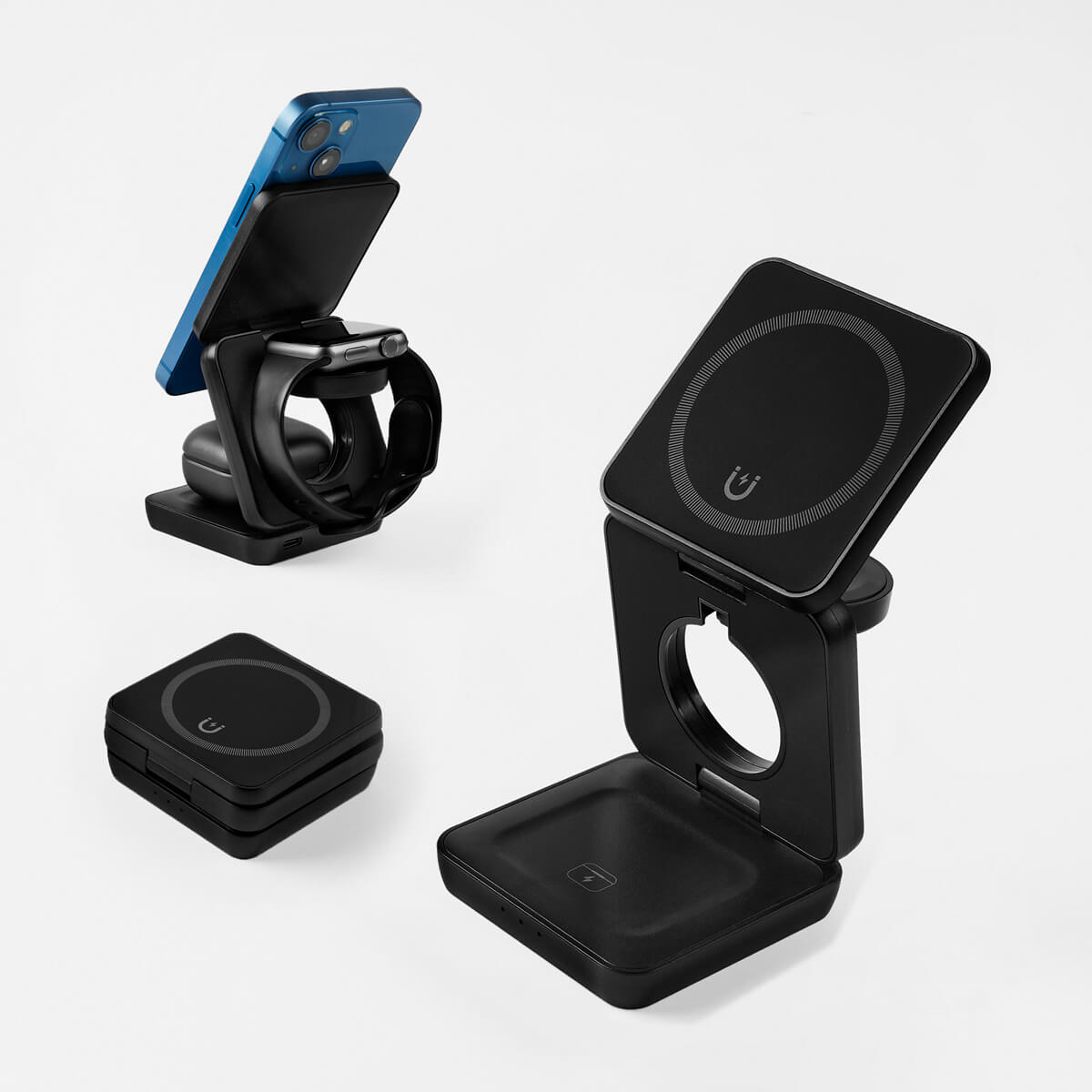 MULTICARGADOR INALÁMBRICO QONEX - NEGRO