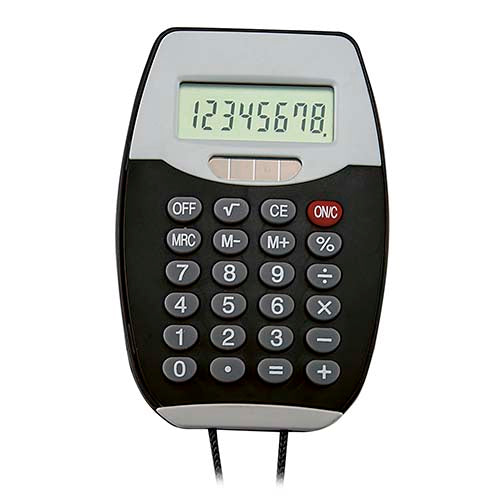 CALCULADORA COLGABLE ENCORE - NEGRO