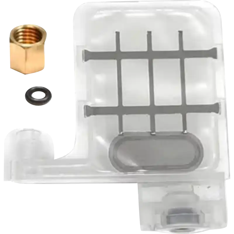 Damper Transparente para cabezal DX5 con Conector Grande 4 X 3 mm