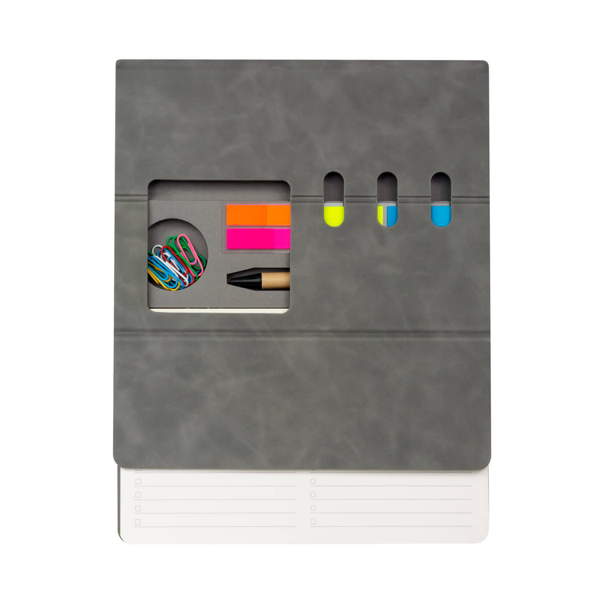 PORTA NOTAS KALEM - GRIS