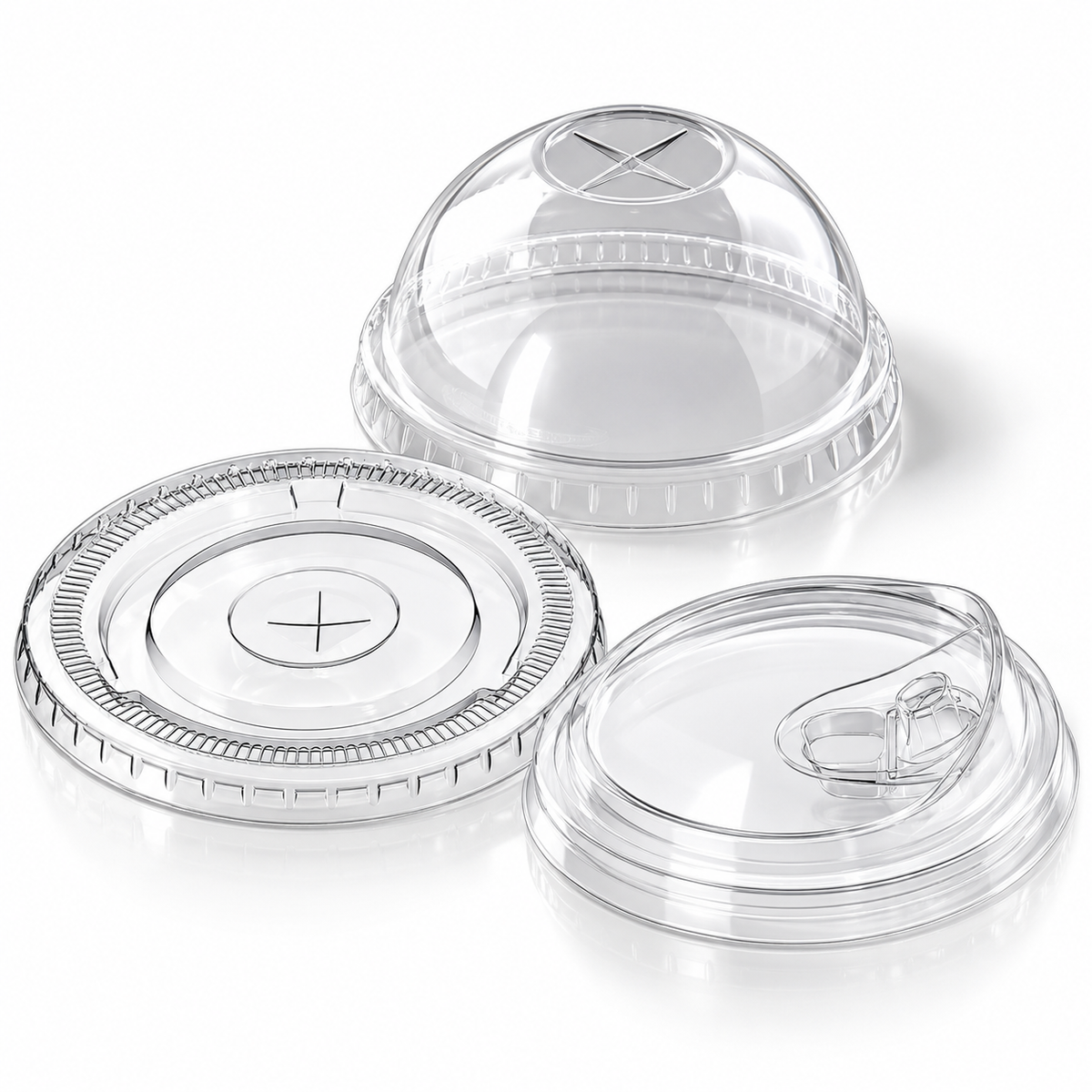 Tapa PET Para Desechable Cristalino 16oz