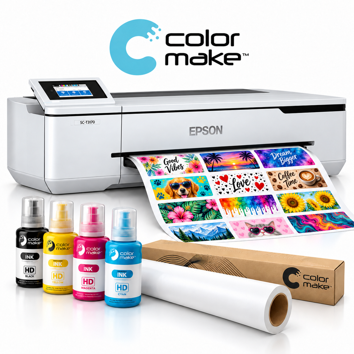 Plotter de impresión T3170 24" con kit para sublimación Color Make (Incluye Perfiles ICC)