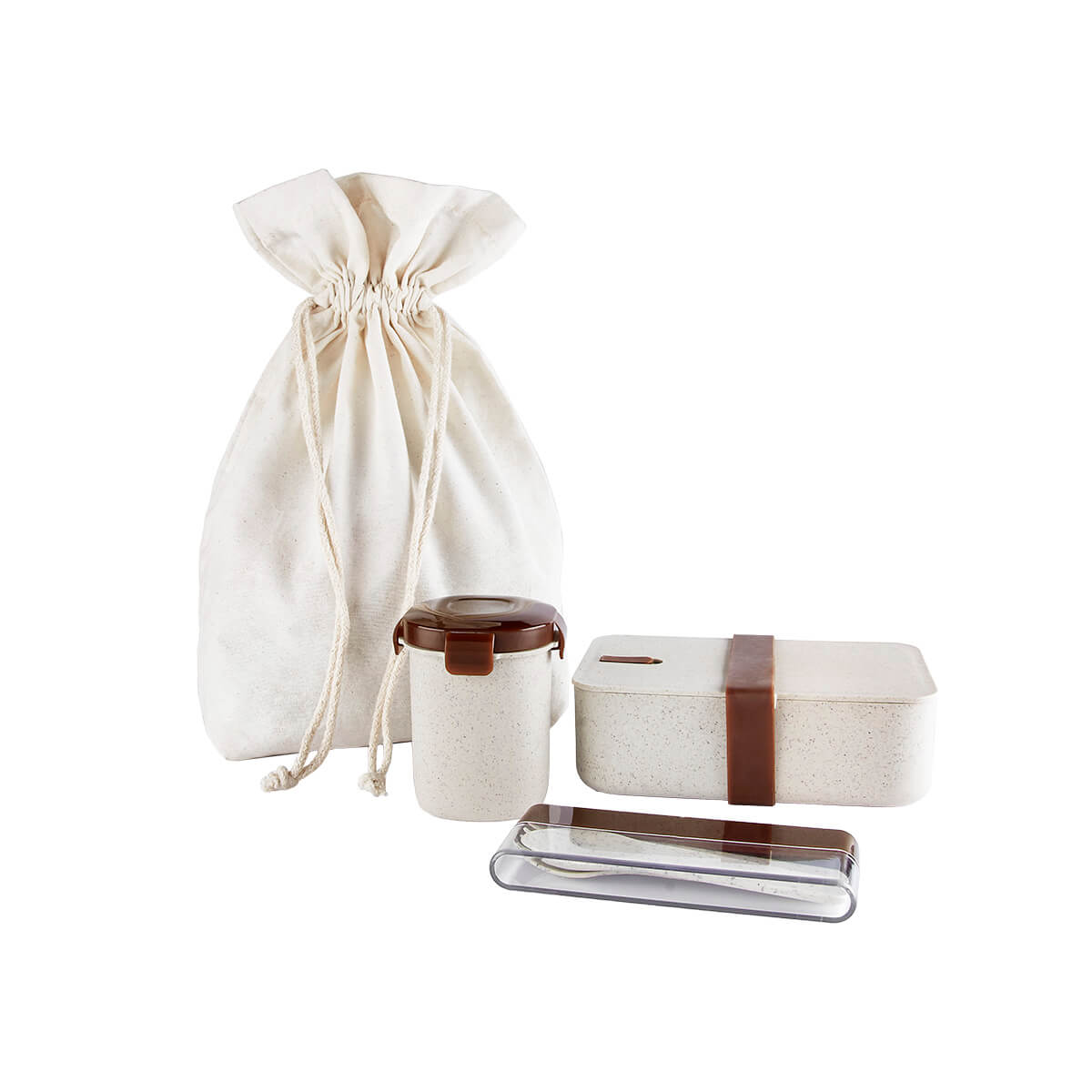 SET DE LONCHERA ECO THUN - BEIGE