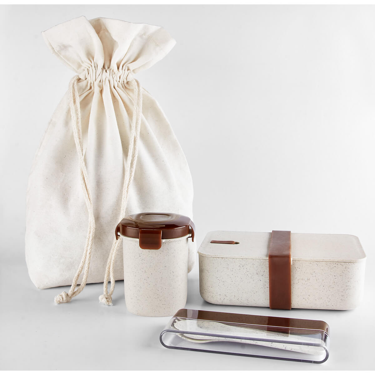SET DE LONCHERA ECO THUN - BEIGE
