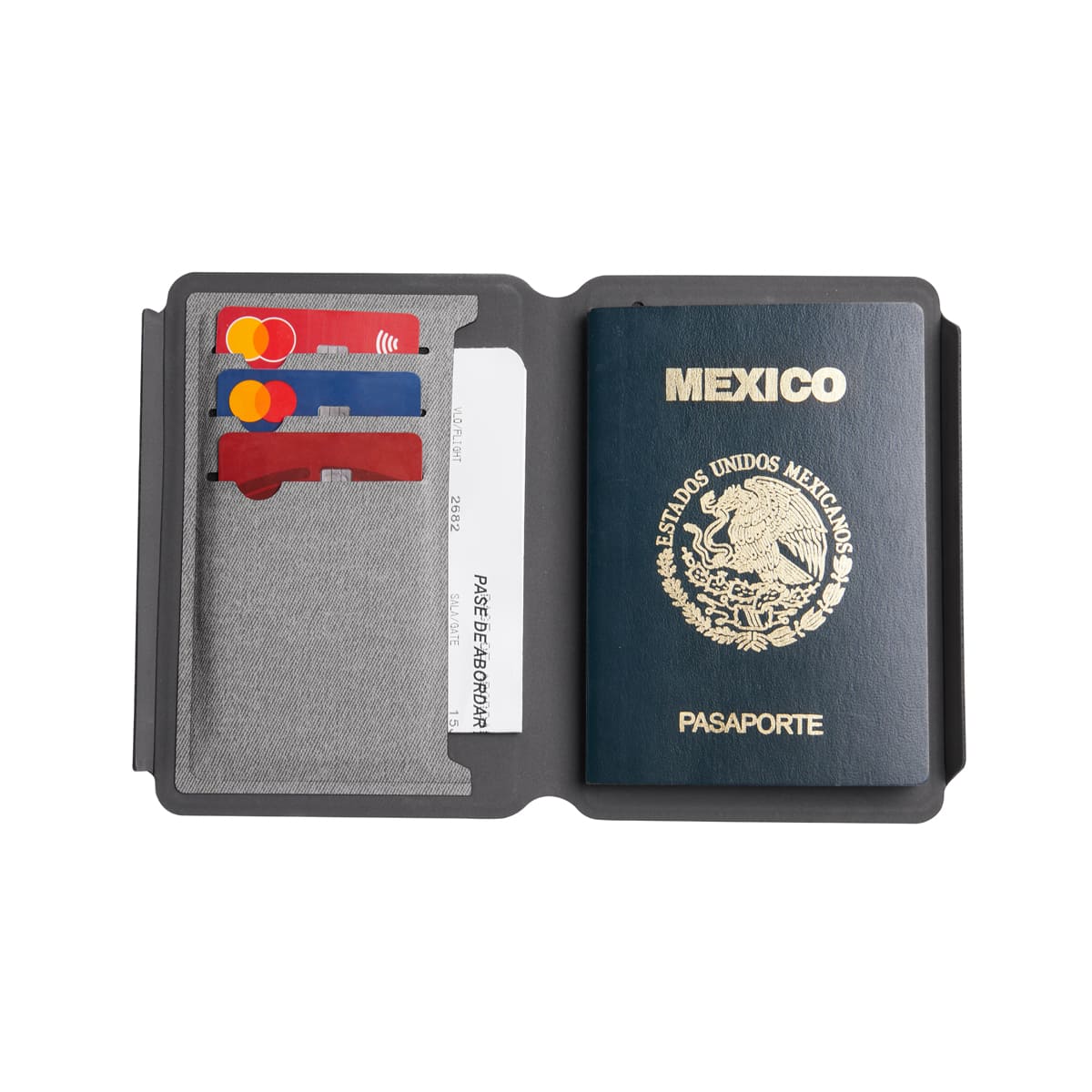 PORTA PASAPORTE GIRIS - GRIS