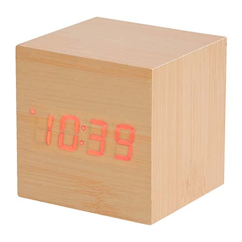 RELOJ TIME CUBE - BEIGE