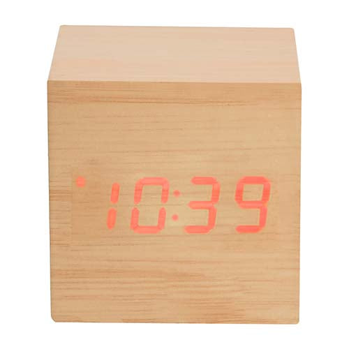 RELOJ TIME CUBE - BEIGE