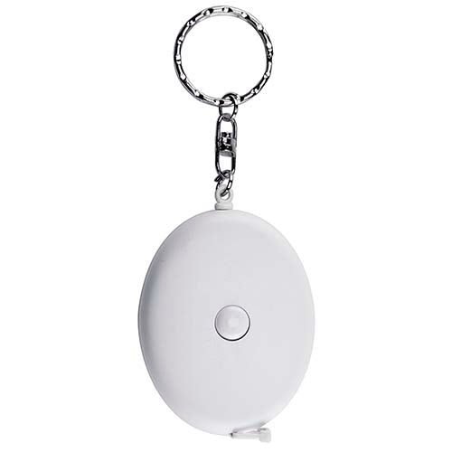 LLAVERO FLEXÓMETRO OVALADO - BLANCO