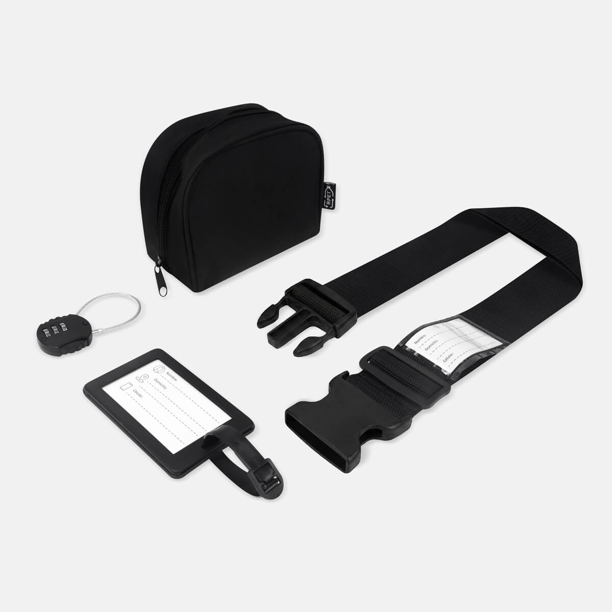 SET DE VIAJE REIS - NEGRO