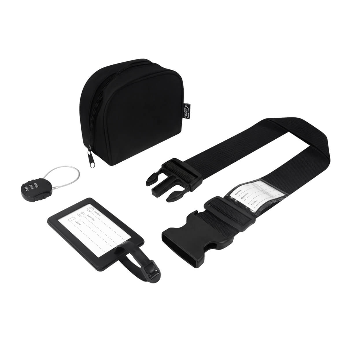 SET DE VIAJE REIS - NEGRO