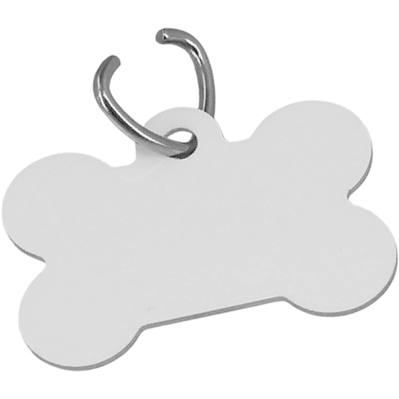 Placa Huesito De Acero Para Mascota