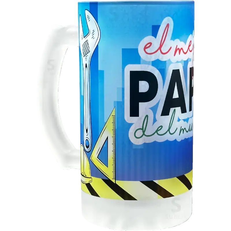 Tarro de vidrio 16oz. Cervecero Glaseado