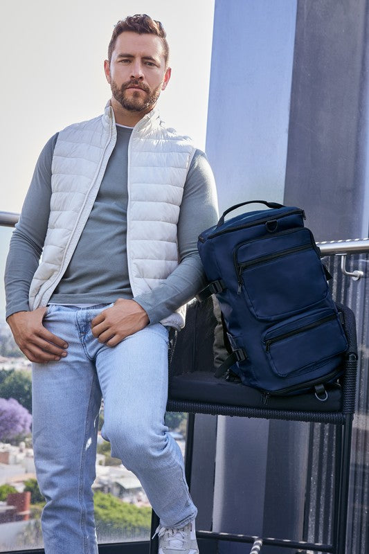 MOCHILA MALETA BREYTA - AZUL MARINO