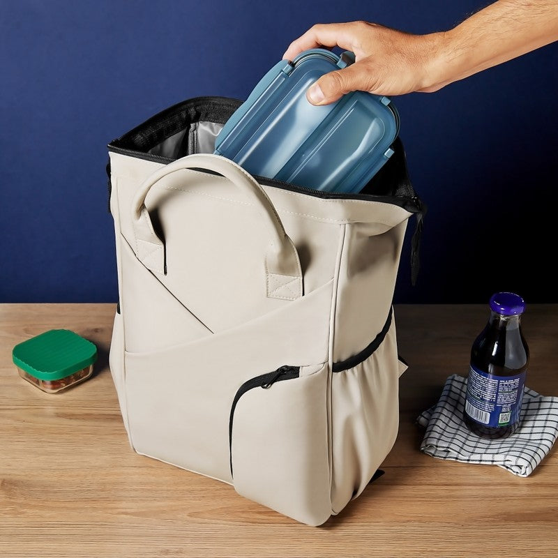 MOCHILA-LONCHERA VERTEX - GRIS
