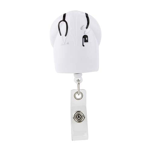 PORTA GAFETE DOCTOR - BLANCO