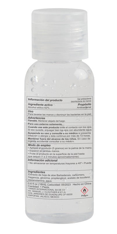 SANITIZANTE EN BOTE CILÍNDRICO - BLANCO TRASLUCIDO