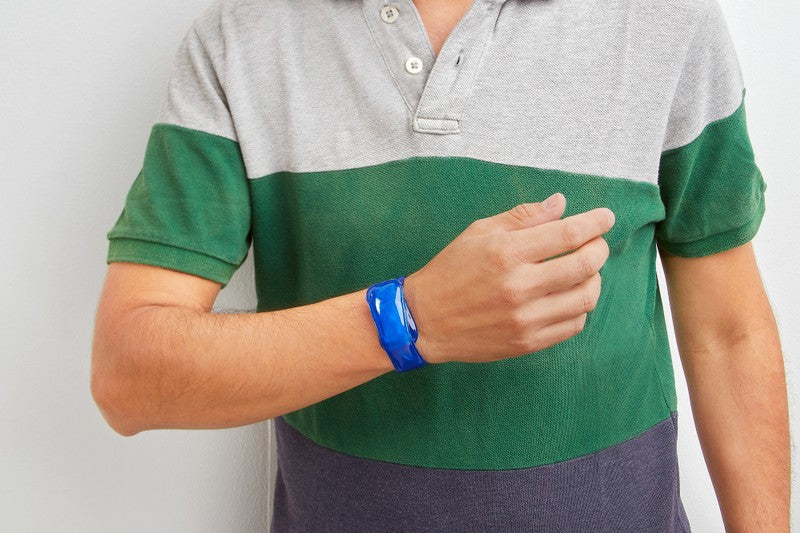 PULSERA GEL SANITIZANTE SHANI - AZUL