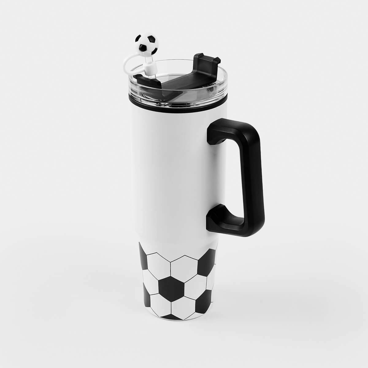 TERMO SOCCER - BLANCO CON NEGRO
