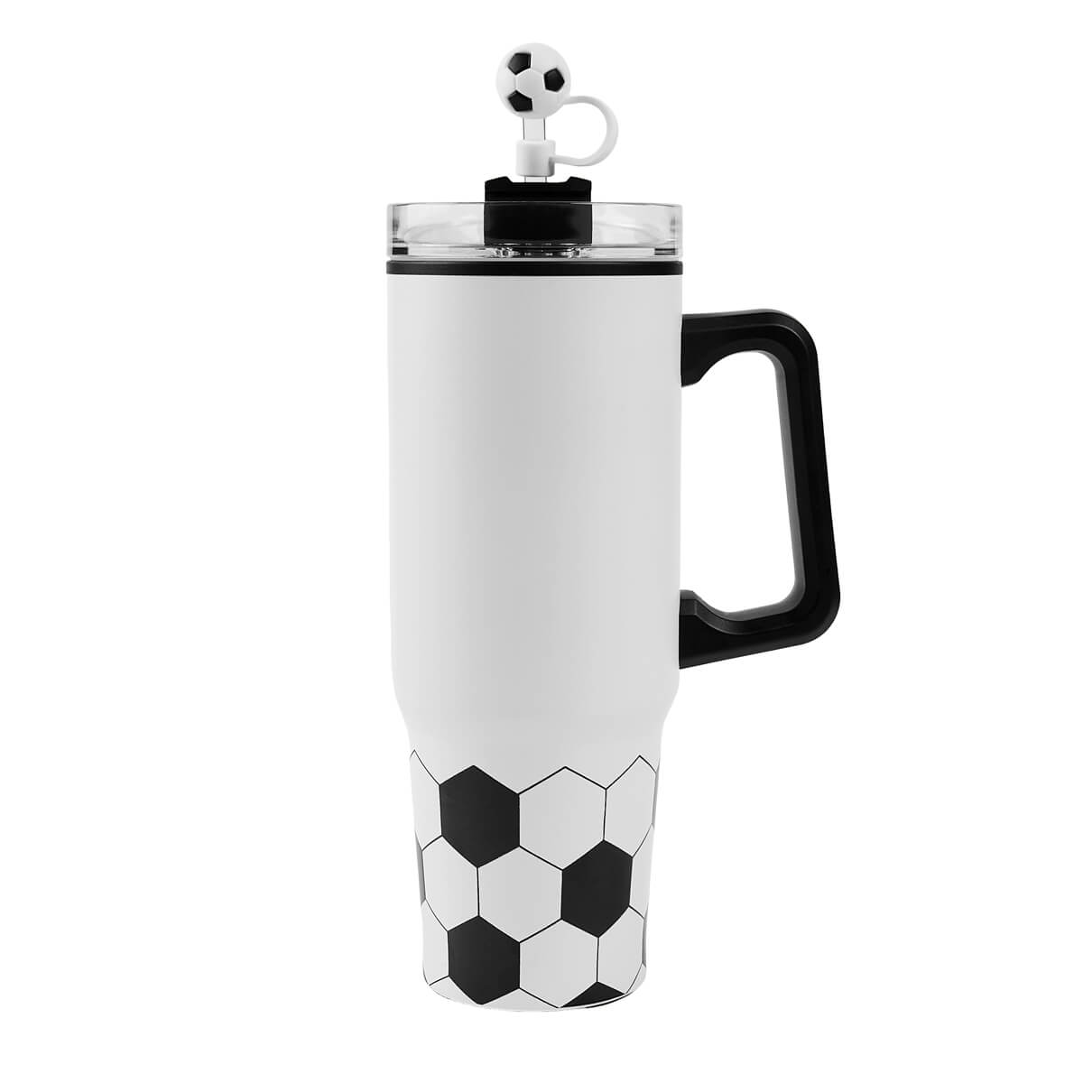 TERMO SOCCER - BLANCO CON NEGRO