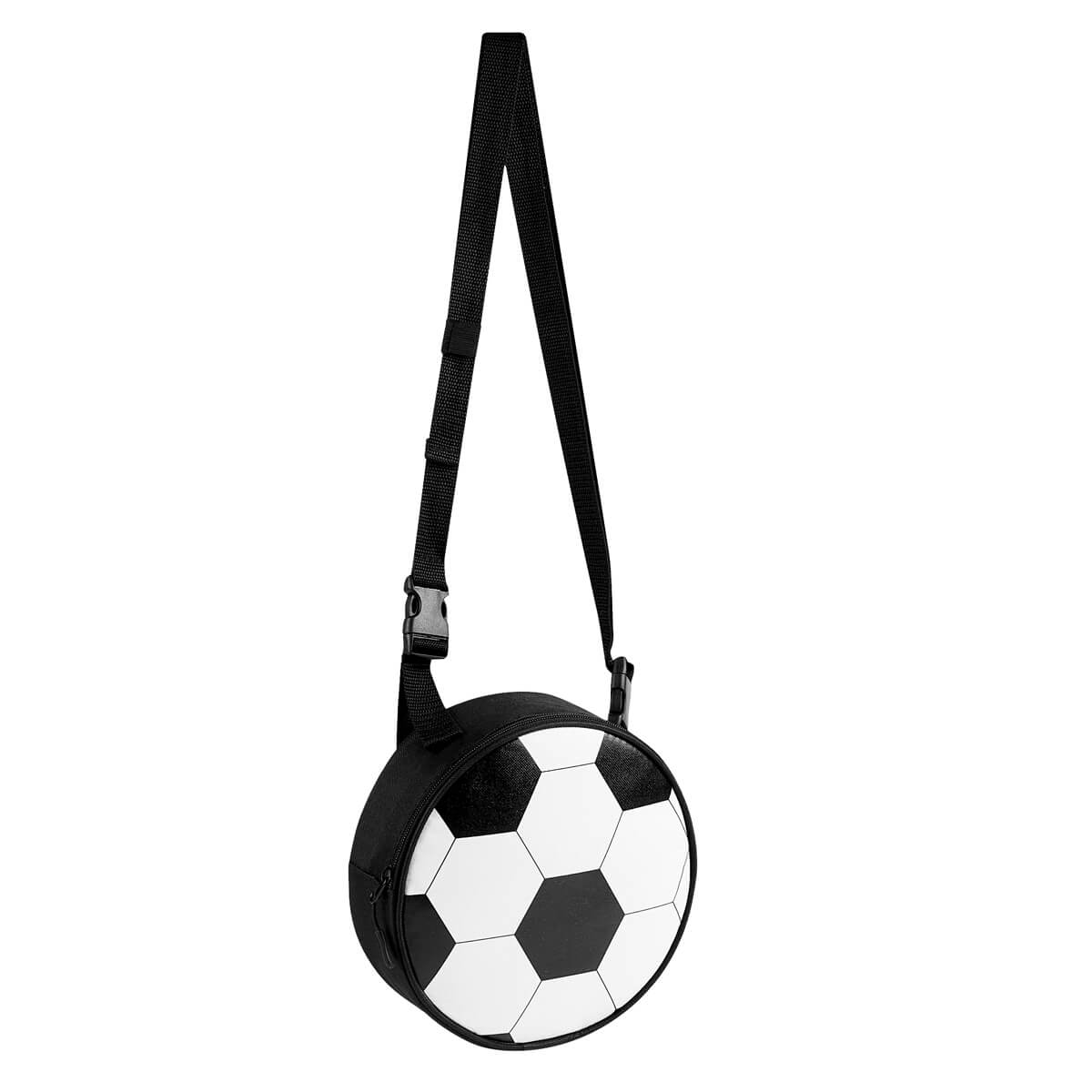 MOCHILA SOCCER - BLANCO CON NEGRO