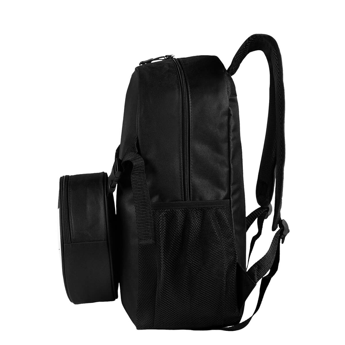 MOCHILA SOCCER - BLANCO CON NEGRO