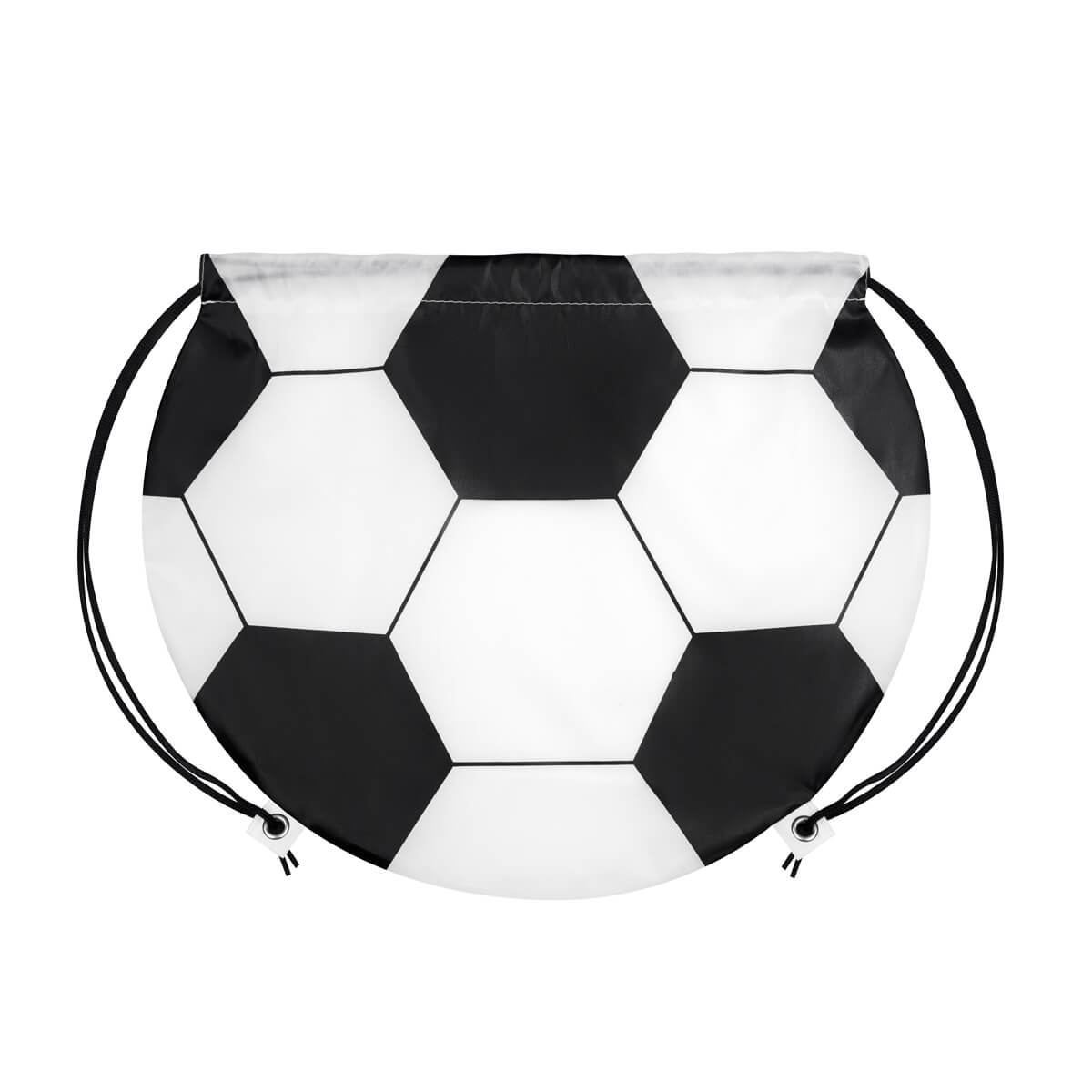 BOLSA-MOCHILA SOCCER - BLANCO CON NEGRO