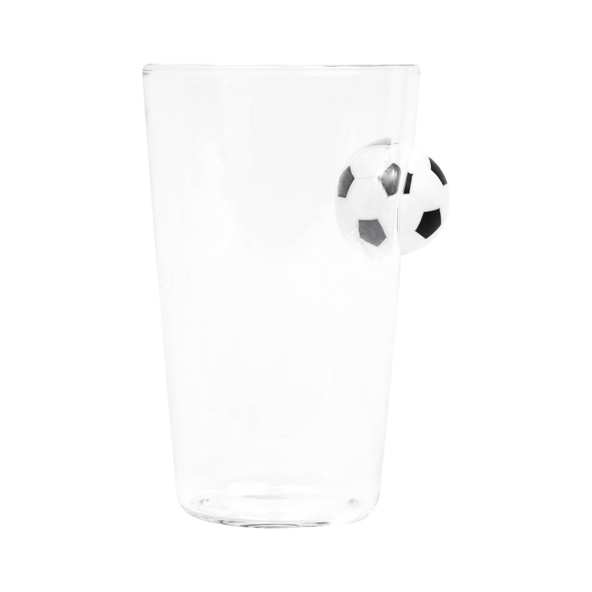VASO CERVECERO SOCCER - BLANCO CON NEGRO