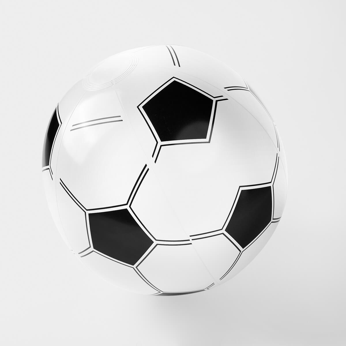 PELOTA INFLABLE SOCCER - BLANCO CON NEGRO