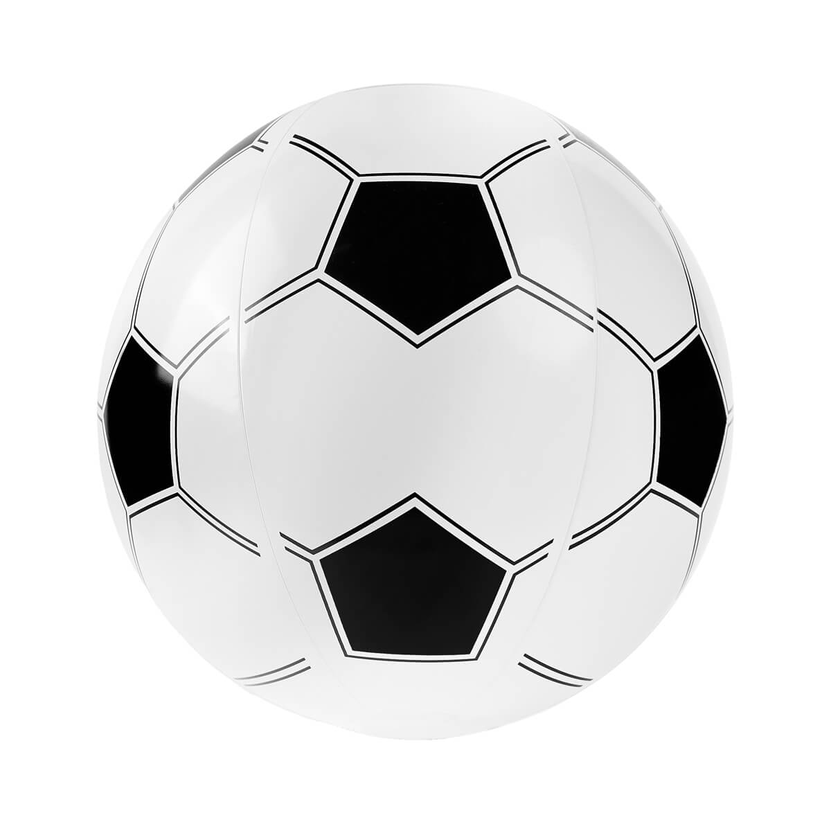 PELOTA INFLABLE SOCCER - BLANCO CON NEGRO