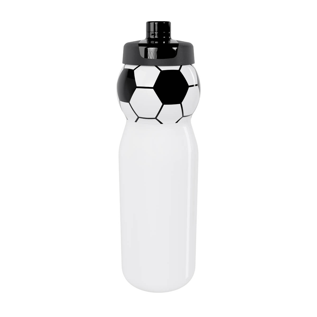 CILINDRO DEPORTIVO SOCCER - BLANCO CON NEGRO