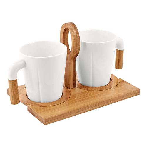 SET DE TAZAS IWAO - BLANCO