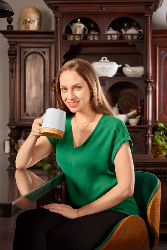 TAZA FIORLAND - BLANCO