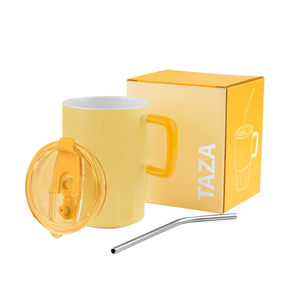 TAZA CORALINE - AMARILLO