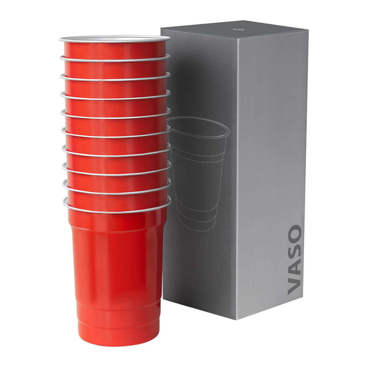 VASO PONG - ROJO