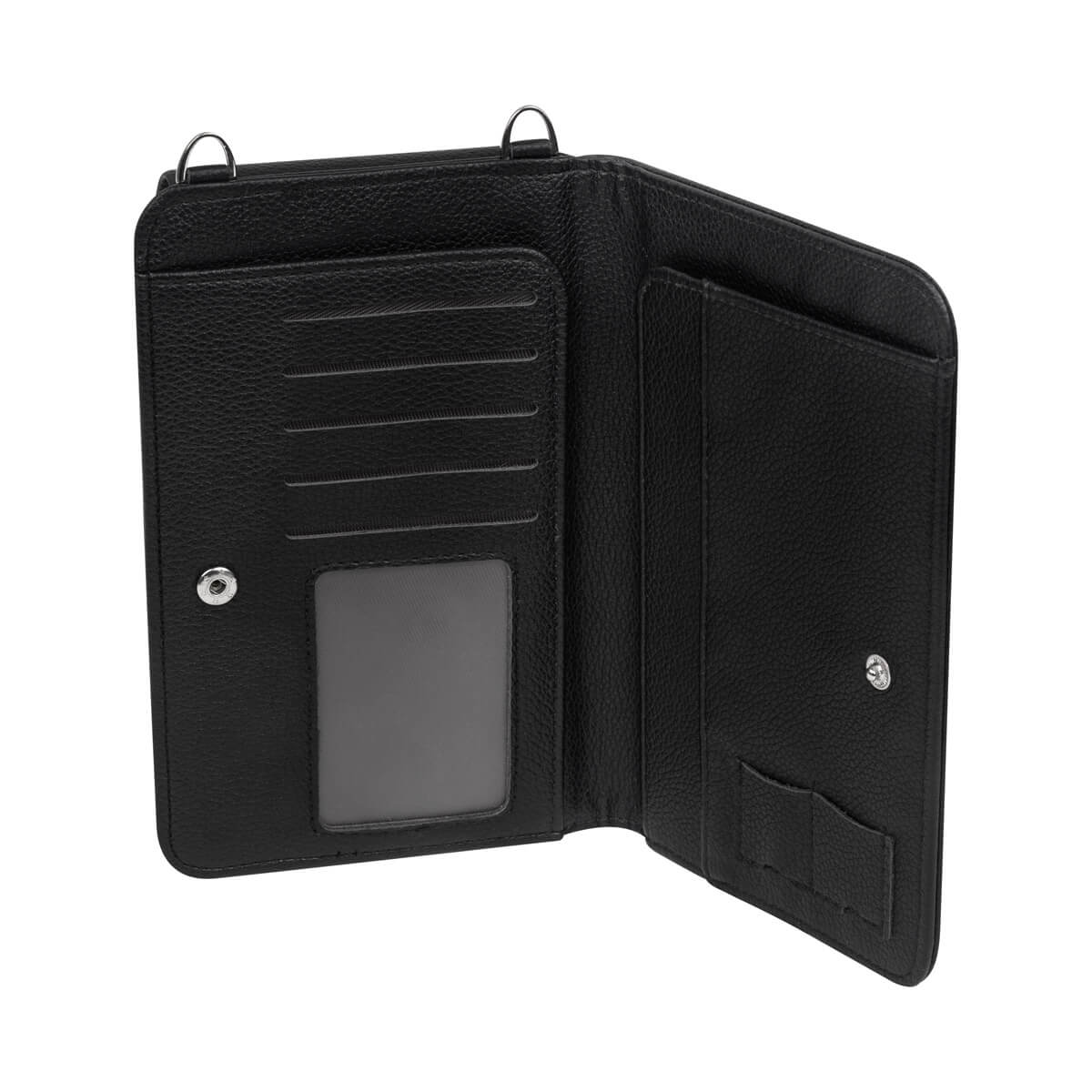 CARTERA PORTA PASAPORTE AVELINE - NEGRO
