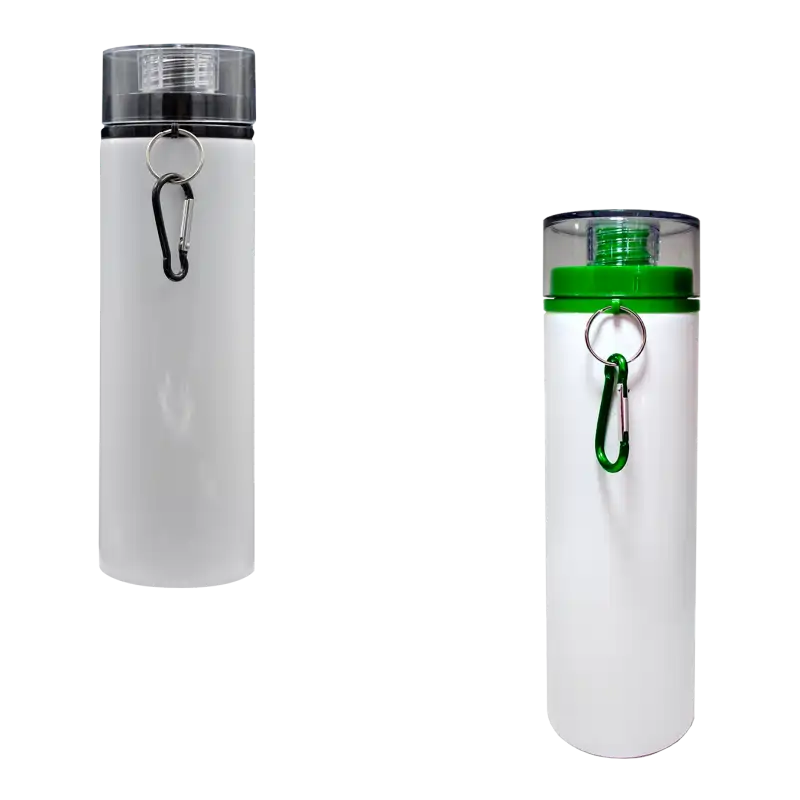 Botella de aluminio 750ml Blanca tapa de rosca (Caja de 12) Color Make