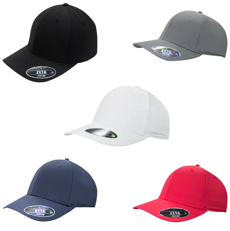 Gorra FitCap Adulto Modelo Zeta No 100 (Caja de 6 pzas)