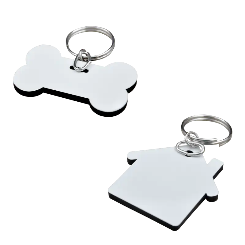 Llavero de MDF 5mm Reverso Negro. ColorMake