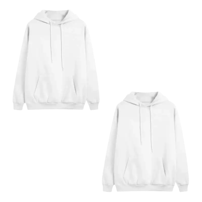 Sudadera Para Sublimar Blanca Tactoalgodón (Caja de 4) Color Make