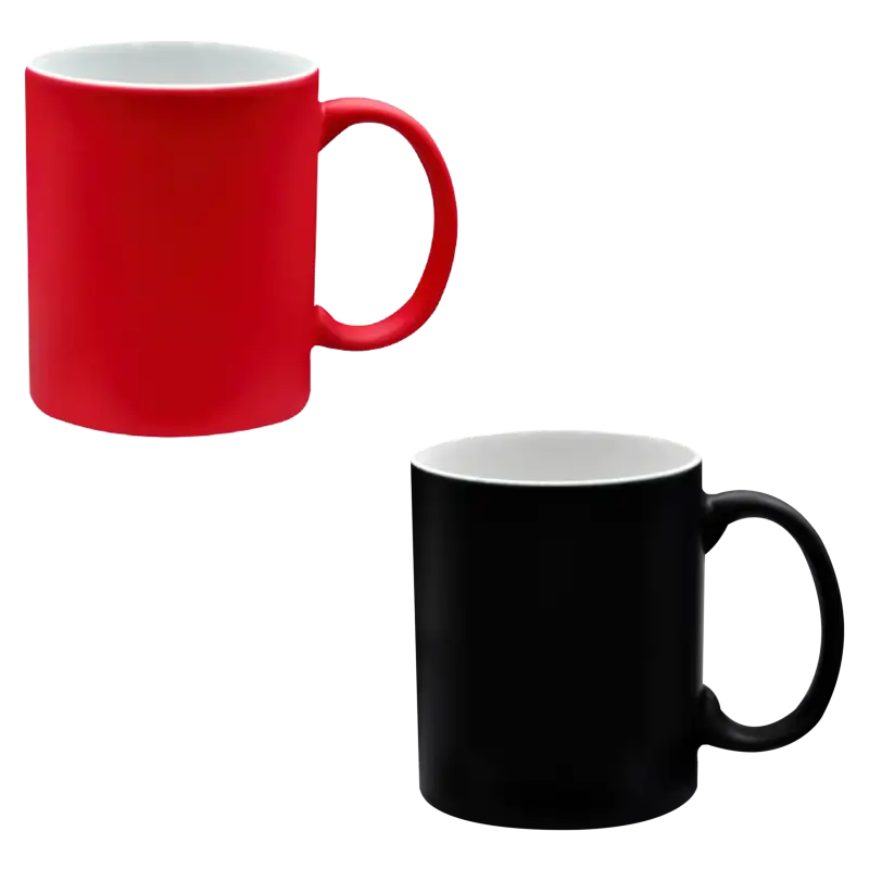 Taza de cerámica 11oz. Mágica Mate Color Make (Caja de 12 ó 36 piezas)