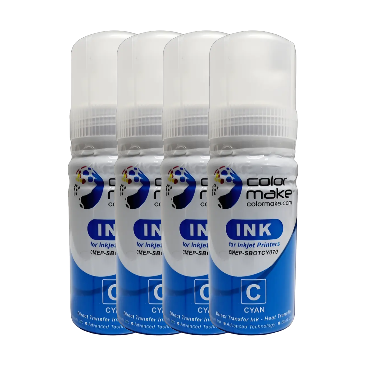 Tinta de sublimación bote de 70ml (Pack 4 Colores) Color Make