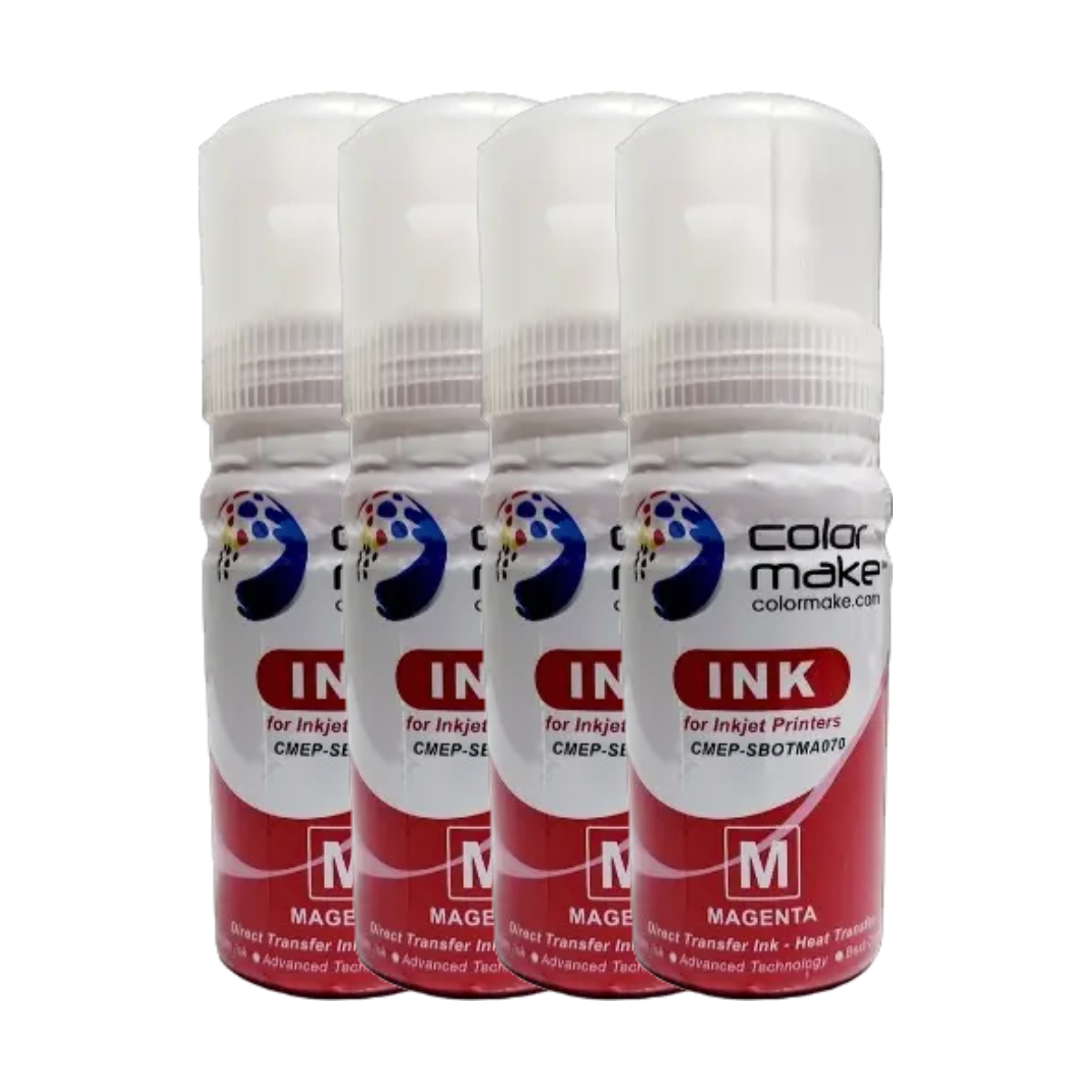 Tinta de sublimación bote de 70ml (Pack 4 Colores) Color Make