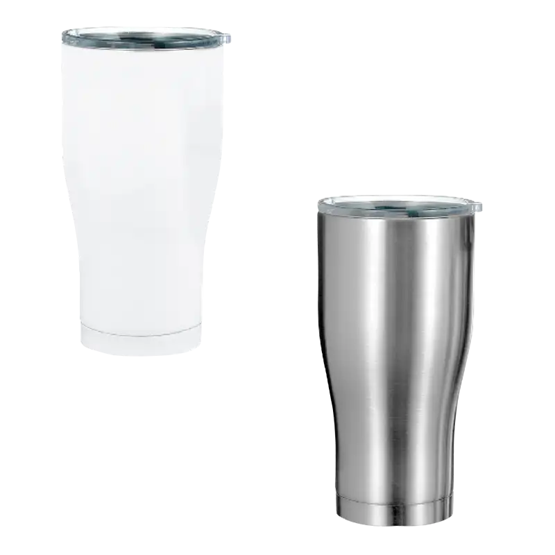 Termo Vaso de acero 20oz León blanco (Caja de 5)