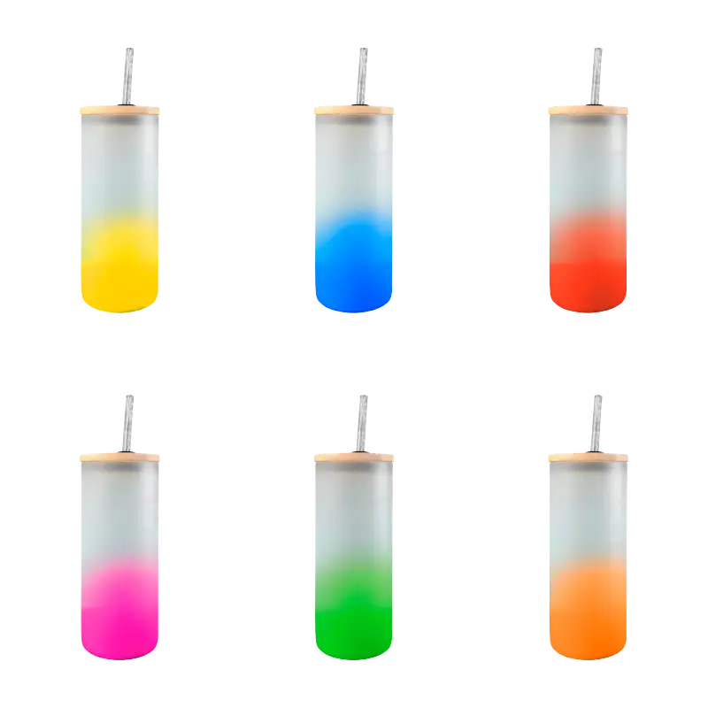 Botella de vidrio borosilicato 650ml Florida (Caja de 5)