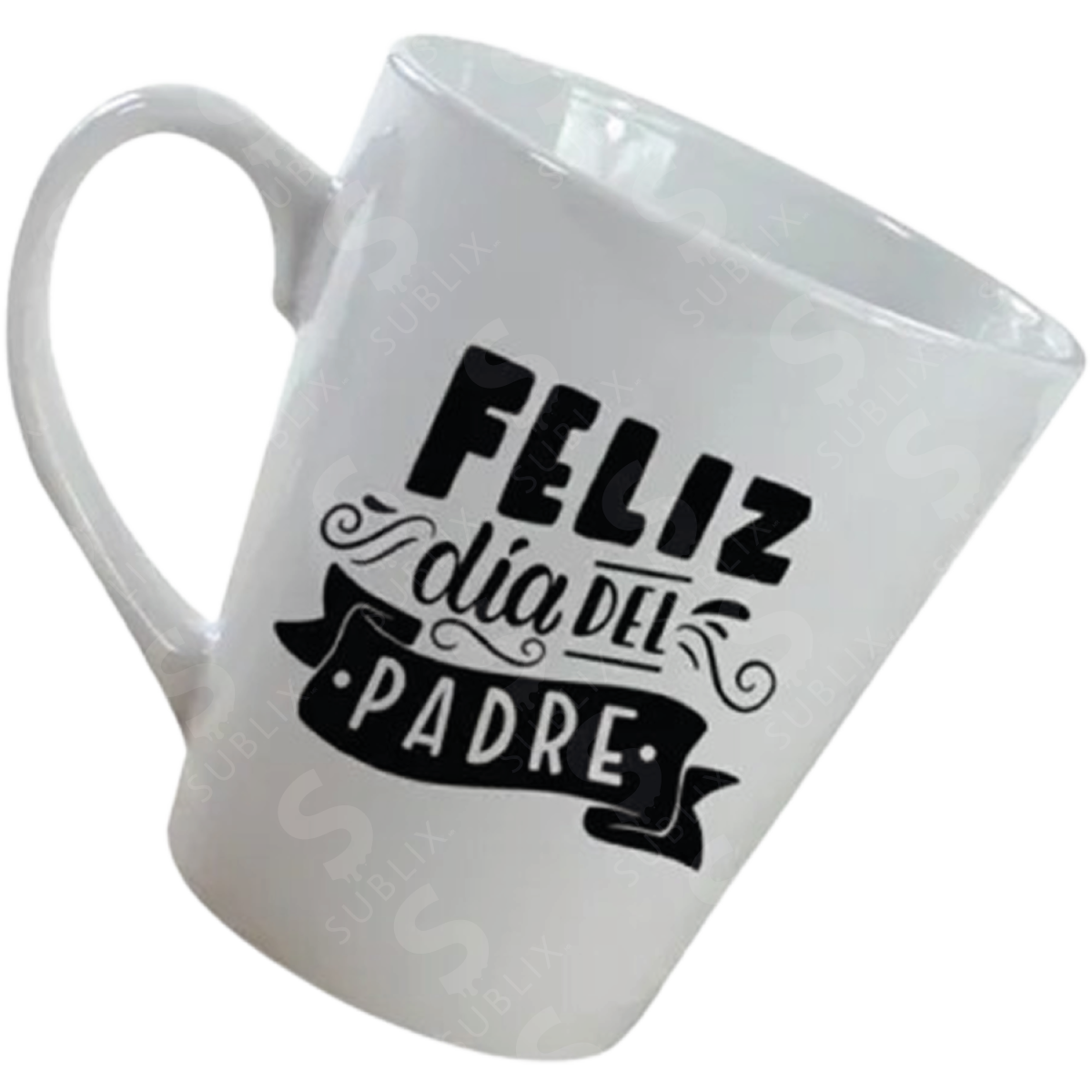 Taza de cerámica 12oz. Blanca. Cónica ColorMake