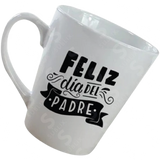 Taza de cerámica 12oz. Blanca. Cónica ColorMake