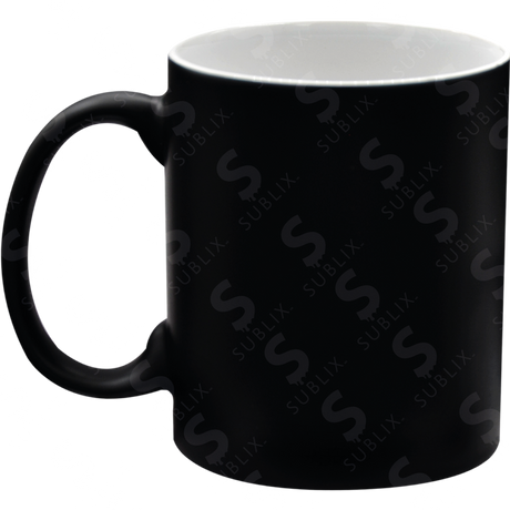 Taza de cerámica 11oz. Mágica color negro