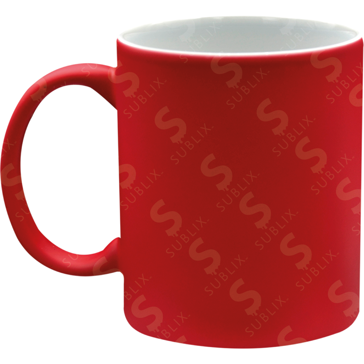 Taza de cerámica 11oz. Mágica color rojo