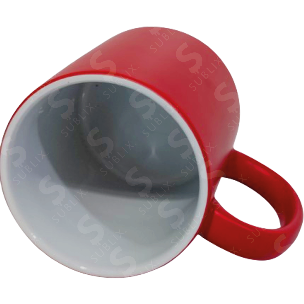 Taza de cerámica 11oz. Mágica color rojo