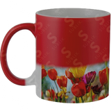 Taza de cerámica 11oz. Mágica color rojo